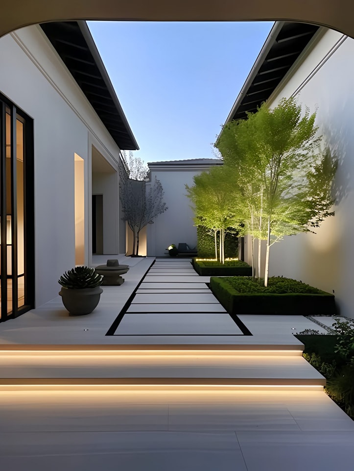 Thiết kế sân vườn hiện đại - xu hướng phong cách sân vườn 2025